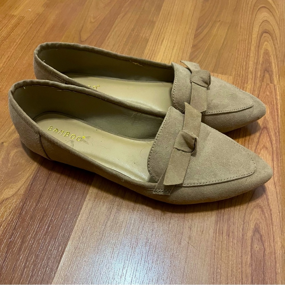 Bamboo | Bow Point Toe Flats